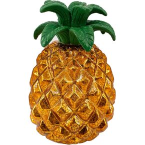 hvfun Battery Operated Glass Pineapple Lamp with Timer-Sunlight-Captured Dreamy Colors- for Living Room Kids Room-Night Light-Table centerpiecs-Home Decoration