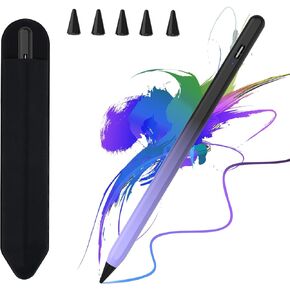Stylus Pen for iPad, Apple Pencil for iPad 10th/9th Gen, iPad Pro 11&12.9 inch, iPad Pencil Compatible with (2018-2022) Apple iPad Air 5th/4th/3rd Gen, Mini 6th/5th Gen, iPad 8th/7th/6th Gen (Purple)