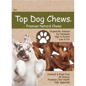 Top Dog Chews – 100 Pack, Pig Ears for Dogs, Whole, Full Uncut American Made, Single Ingredient, Thick, Large Dog Treat for Small, Medium or Large Dog Breeds, Bulk Dog Chews (100 Pack)