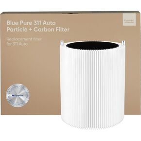 BLUEAIR Blue Pure 311 Auto SmokeBlock Genuine Replacement Filter, Extra Carbon Captures 99.99% of Wildfire Smoke, fits Blue Pure 311 Auto Air Purifier
