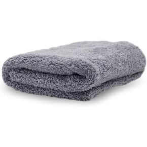 Adam's Borderless Grey Edgeless Microfiber Towel - Premium Quality 480gsm, 16 x 16 inches Plush Microfiber - Delicate Touch for The Most Delicate Surfaces (12 Pack)