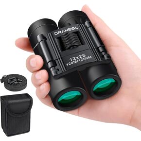 Dranbol Small Binoculars for Adult and Kids Boys, Compact Mini Bincoulars for Bird Watching, Pocket High Powered and Opera Glasses, Cruise Ship, Travel Must Have