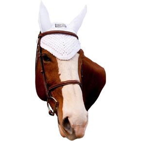 Equine Couture Fly Bonnet - Pony Color - Black, Size - Pony