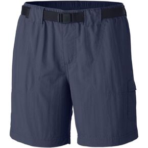 Columbia Womens Omni-Shade UPF 30 Walnut River 6" Shorts (L, Navy)