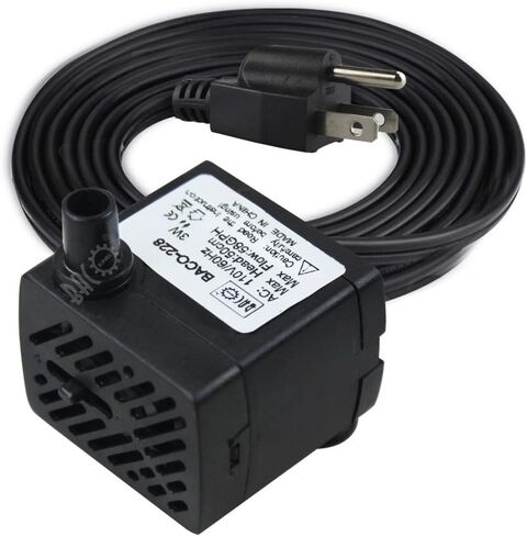 مضخة مياه غاطسة BACOENG 800GPH، مضخة نافورة فائقة مع 3 فوهات، مضخة مياه صغيرة هادئة 70 وات للبركة، الزراعة المائية 3000 لتر/ساعة in Kuwait