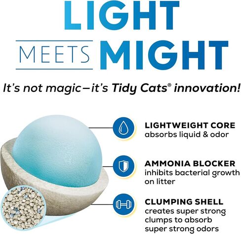 Purina Tidy Cats LightWeight 4-in-1 Strength Cat Litter, 17 lb in Kuwait