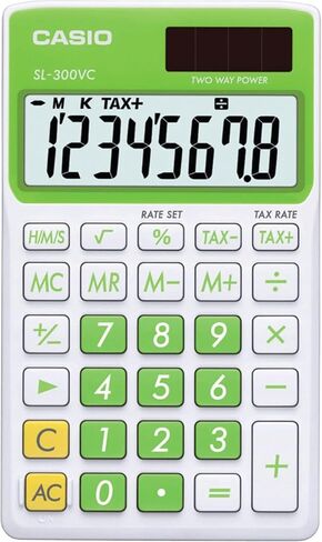 Casio SL-300VC, Sloar Powered Standard Function Calculator, Blue in Saudi Arabia