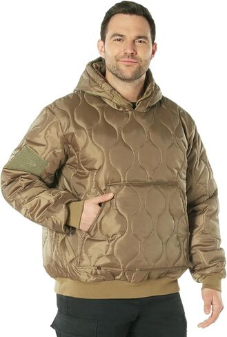 Rothco 20796 Quilted Woobie Hooded Sweatshirt Color : Olive Drab,Size : 2XL in Saudi Arabia