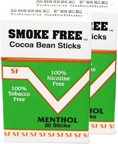 Herbal Cocoa Bean Cigarettes 5 Pack Menthol Flavor 100% Tobacco Free/Nicotine Free in Saudi Arabia