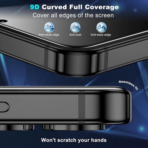 WYQLTD عبوتان من واقي شاشة الخصوصية لهاتف Samsung Galaxy S24 Plus من الزجاج المقسى، مضاد للتجسس، فتح بصمات الأصابع، تغطية كاملة، ملحقات S24 Plus، سهل التركيب in Saudi Arabia