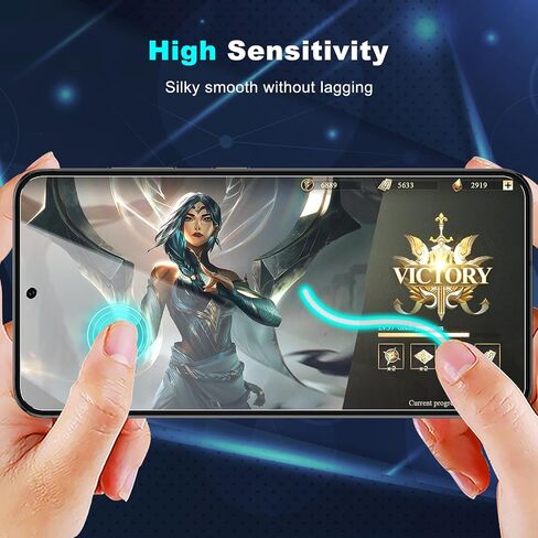 WYQLTD عبوتان من واقي شاشة الخصوصية لهاتف Samsung Galaxy S24 Plus من الزجاج المقسى، مضاد للتجسس، فتح بصمات الأصابع، تغطية كاملة، ملحقات S24 Plus، سهل التركيب in Saudi Arabia
