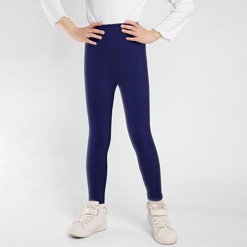 BOOPH 5 Pack Girls Leggings Cotton Full Length Stretchy Kids Pants  Footless 5-14 Years in Saudi Arabia