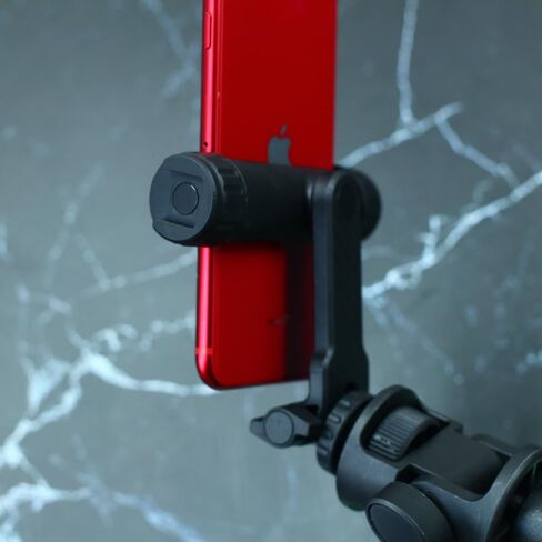 BGGCHEECA YU-E 【1PACK】Tripod Cell Phone Holder Mount Adapter 360°Rotates and 180°Tilts Adjustable Universal Compatible with iPhone, Samsung, Galaxy, Pixel,Galaxy Smartphone Stand Cold Shoe (1Pack) in Kuwait