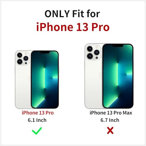 حافظة XIZYO مصممة لهاتف iPhone 13 Pro مقاس 6.1 بوصة، حافظة رفيعة بتصميم مطبوع عليها زهور بنمط وردي للفتيات والنساء، غطاء واقٍ مقاوم للصدمات من مادة TPU، أسود in Kuwait