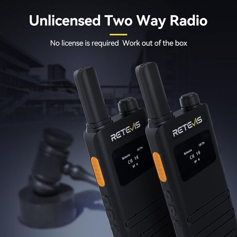 Retevis B3H Small Walkie talkies with LED Diaplay, New Version of RT22(3.0), Ultra Slim, USB-C Rechargeable, with 1620 mAh Battery, Portable FRS Two-Way Radios for Hotel School Restaurant (10 Pack) in Saudi Arabia