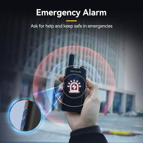 Retevis B3H Small Walkie talkies with LED Diaplay, New Version of RT22(3.0), Ultra Slim, USB-C Rechargeable, with 1620 mAh Battery, Portable FRS Two-Way Radios for Hotel School Restaurant (10 Pack) in Saudi Arabia
