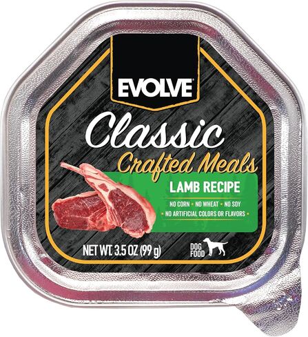 مجموعة متنوعة من الوجبات الكلاسيكية المُصممة من Evolve مع وصفة الديك الرومي ومع طعام الكلاب الرطب من لحم الغزال | 3.5 أونصة - 18 عبوة in Kuwait