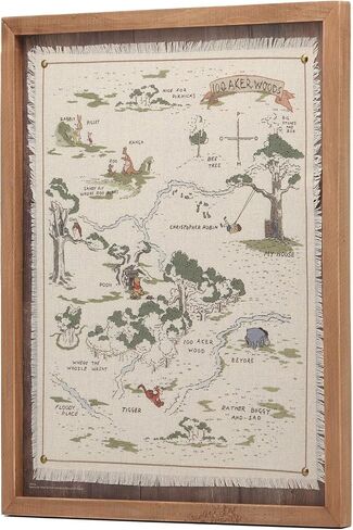 Disney Winnie the Pooh Kindness Always Framed Wood Wall Decor - Large Winnie the Pooh Wall Art for Kids' Bedroom, Nursery or Home Decor in Kuwait