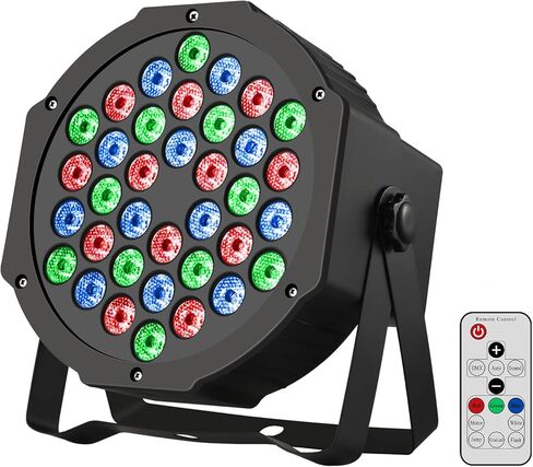 Iverens 36 أضواء LED للمسرح، مصابيح تحكم RGB DMX، إضاءة المسرح للحفلات in Kuwait