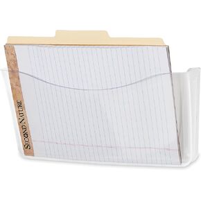 Rubbermaid Unbreakable Single Pocket Wall File Letter Clear 65972ROS