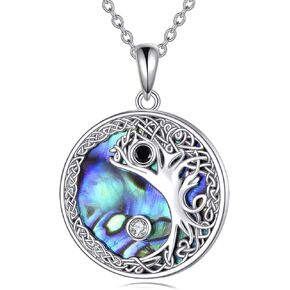 Father Daughter Necklace Sterling Silver Dad Child Love Heart Pendant Cubic Zirconia Jewelry Gift for Women Girls