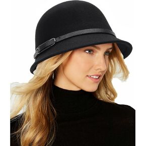 1920s Vintage Wool Cloche Fedora-Hat Church Fascinator Hat Derby Hat with Bow for Women Men