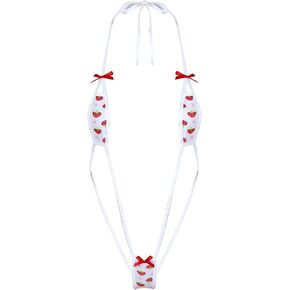 KKmeter Womens One Piece Swimsuit High Cut Sling Shot Micro Bikini Backless Thong Teddy Bodysuit Nightwear
