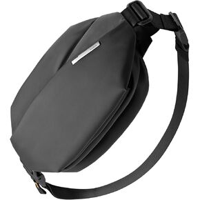 Inateck Sling Bag, Stylish Crossbody Bag with Adjustable Shoulder Strap, Water-resistant Shoulder Bag for Men and Women Multipurpose Sling Backpack for Travel, Cycling, Work, Sport, Hiking, Gym, Black