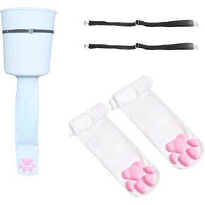 جورب وسادة مخلب القطط من IKJNMLP، جوارب منتفخة Pawpad جوارب وردية لطيفة على الفخذ للفتيات والأطفال والنساء جوارب فاصولياء كوسبلاي in Kuwait