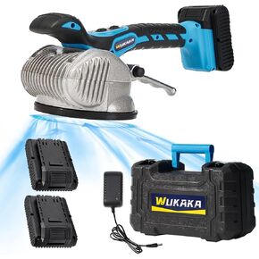 WUKAKA Tile Vibration Tools - 10 Gears Handheld Tile Vibration Machine with Suction Cup, 21V 2.0Ah with 2 Li-On Rechargeable Batteries,Upgrade Digital Display and Lock Button in Kuwait