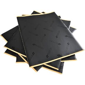 Second Skin Damplifier Pro Butyl Rubber Sound Deadening Mat (2mm) - 12" x 10" CLD Tiles for Car Sound Deadening (5 Sq Ft, 6 Tiles) - Made in USA
