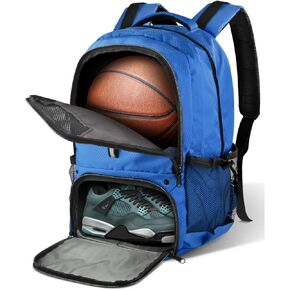 BROTOU Basketball Backpack, Large Basketball Bag with Shose&Ball Compartment, Soccer Backpacks for Basketball/Volleyball