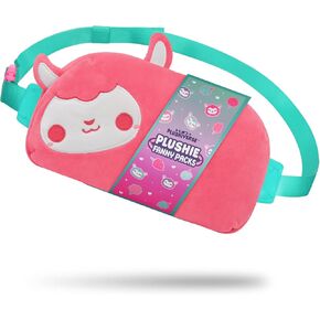 TeeTurtle Plushiverse - Plushie Fanny Pack - Valentine’s Day - Cute Kawaii Purple Leopard - Novelty Hip Waist Crossbody Bag