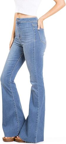 جينز تشيلو جينز نسائي مرتفع الارتفاع وقابل للتمدد (7، دنيم متوسط) in Kuwait