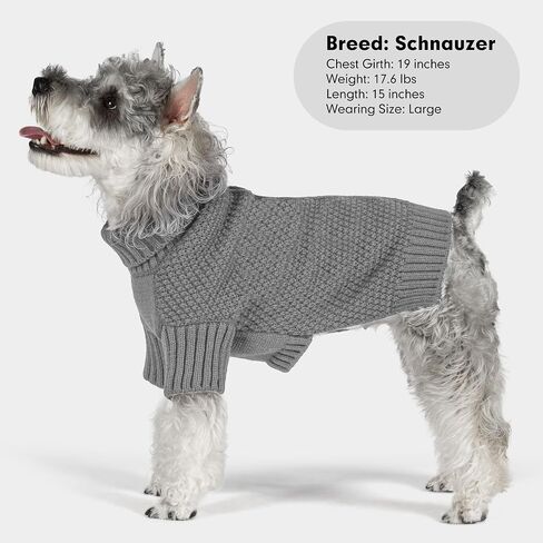 cyeollo Dog Sweater Long Sleeve Warm Knit Sweaters for Small Dogs Cats Boy in Kuwait