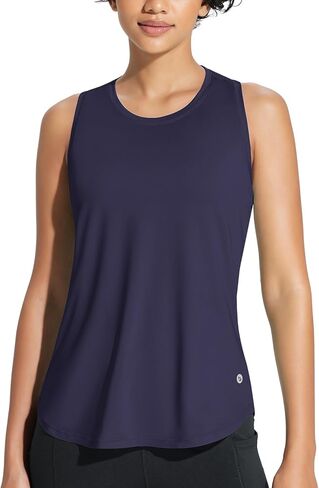 BALEAF Women's Workout Tank Top Racerback Tops Sleeveless Running Shirts Loose Fit Yoga Athletic Gym Sports in Kuwait