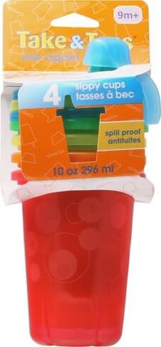 The First Years Take & Toss Spill-Proof Sippy Cups, 10 Ounce, 4 Count in Saudi Arabia