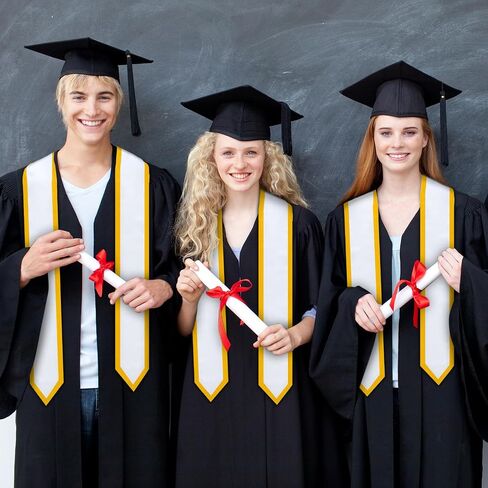 SATINIOR 5 Pieces 72 Inch Unisex Adult Graduation Stole Plain Graduation Honor Stole in Saudi Arabia