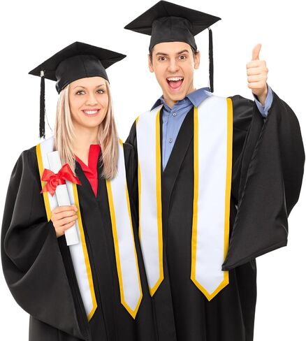 SATINIOR 5 Pieces 72 Inch Unisex Adult Graduation Stole Plain Graduation Honor Stole in Saudi Arabia
