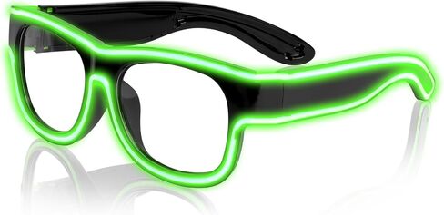 Ainiv Wireless Light Up Glasses 3 Modes LED Luminous Glasses Glow in the Dark for Parties, DJ, EDM, Halloween, Christmas in Saudi Arabia