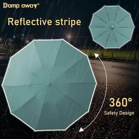 Damp away compact travel umbrella, portable reverse folding car umbrella, large windproof and waterproof inverted umbrella, automatic, 10 ribs in Saudi Arabia