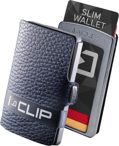 محفظة I-CLIP ® الصغيرة الأنيقة والنحيفة مع مشبك Moneyclip مصنوعة من مادة الروبوتينس والجلد in Kuwait