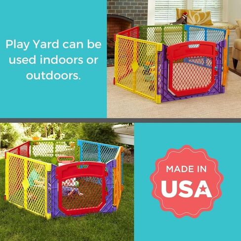 Toddleroo by North States Superyard Aqua 2 Panel Extension: Increases Play Space up to 34.4 sq. ft. (Adds 64", Aqua) in Saudi Arabia