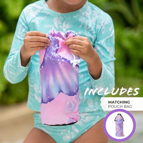 PRIS+SAND Unicorn Quick Dry Beach Towel & Pouch for Kids | Sandproof, Compact Microfiber Towels | Pink - 30" x 60" | Gift for Boys, Girls in Saudi Arabia