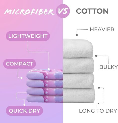 PRIS+SAND Unicorn Quick Dry Beach Towel & Pouch for Kids | Sandproof, Compact Microfiber Towels | Pink - 30" x 60" | Gift for Boys, Girls in Saudi Arabia