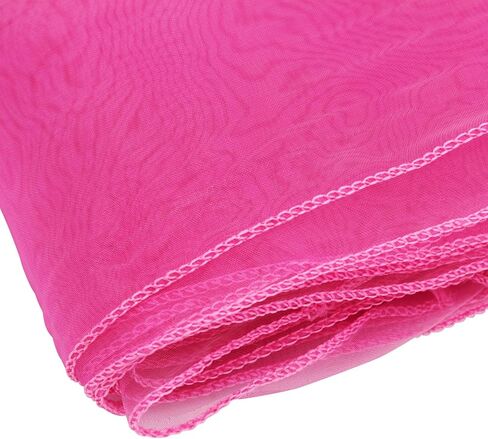 BIT.FLY 25 Pcs Organza Chair Sashes for Wedding Banquet Party Decoration Chair Bows Ties Chair Cover Bands Event Supplies - Light Pink in Kuwait