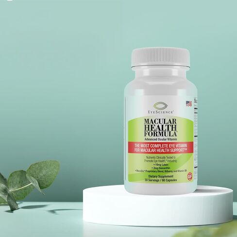 EyeScience Macular Health Beyond AREDS2 Formula, Advanced Ocular Vitamin - Containing Lutein, Zeaxanthin, Bilberry, and Vitamins C, D, E, and B6 (60 Day Supply) in Saudi Arabia
