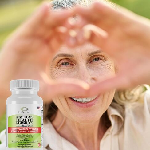 EyeScience Macular Health Beyond AREDS2 Formula, Advanced Ocular Vitamin - Containing Lutein, Zeaxanthin, Bilberry, and Vitamins C, D, E, and B6 (60 Day Supply) in Saudi Arabia
