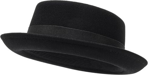 Pork Pie Hat Wool Felt Bowler Porkpie Boater Derby Fedora Hat for Men Women (S/M) in Saudi Arabia