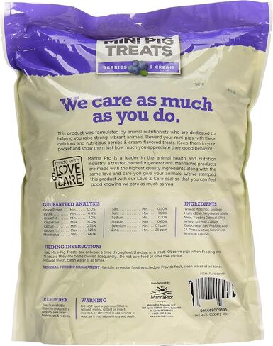 Manna Pro Mini-Pig Treats, Berries & Cream, 1.8kg in Saudi Arabia